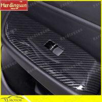 Hardingsun สำหรับ2021-2022 Honda City Hatchback GN 5 6สวิตช์กระจกไฟฟ้า GN 5ป้องกัน Hiasan Interior ที่ปิดแผง ABS ดีไซน์คาร์บอนไฟเบอร์