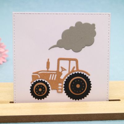 2022 Craft Die Cut Tractor Cutting Dies Scrapbook DIY Educational Manual Production Album Greeting Card Embossing  Scrapbooking
