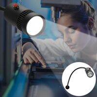 เครื่องกลึงโคมไฟ7W 110-220V เครื่องมือเครื่องสำหรับคอ LED สามารถปรับได้โคมไฟตัวยึดแม่เหล็กเราเสียบปลั๊กความสว่างสูงกันน้ำทนทาน