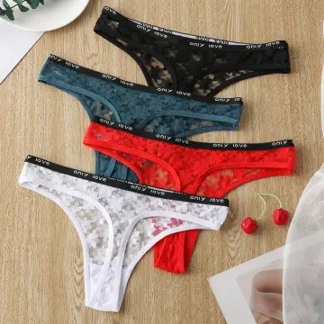 Generic New Sexy Cotton Hollow Breathable Women Underwear Delicate Lace  Soft Solid Female Panties High Quality Seamless Low Waist Breifs