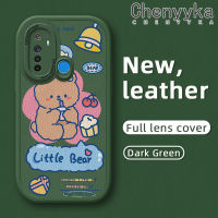 เคส Chenyyka สำหรับ Realme 5 5i 5S 6i 6 6S 6 Pro Narzo การ์ตูนหมีน้อยแฟชั่นเคสโทรศัพท์หนังดีไซน์ใหม่แบบนิ่มเคสฝาปิดหลังซิลิโคนเลนส์เต็มรูปแบบเคสป้องกันกล้องกันกระแทก