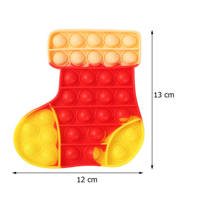 คริสต์มาสของขวัญ-pop-it-push-bubble-ของเล่นฆาสเวลาคลายเครียด-reliever-ความเครียดของเล่นเด็ก-sensory-ของเล่นบรรเทาออทิสติก