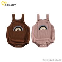 ♛✽ Ma baby-Macacão Infantil Bordado Arco-íris Corduroy Macacão Criança Bebê Menina e Menino Romper Roupas Recém-nascidas Bonito 3-18M