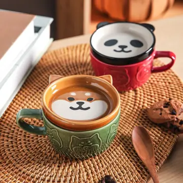 Panda And Brownie Bear Couple Classic Mug Cup Handle Round Printed Simple  Image Gifts Drinkware Photo Tea Picture Coffee - Mugs - AliExpress