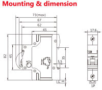 GEYA เฟสเดียว MCB 10A 16A 20A 25A 6A 50A 63A 220โวลต์400โวลต์มินิตัดวงจร C โค้ง