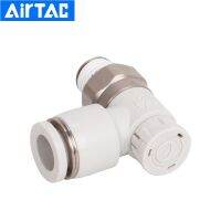 LLJLJ-Airtac Pneumatic Accessories Mini Speed Controller Push Lock White Fittings Ptl4 Ptl6 Ptl8 Ptl10 Ptl12 Pipe Fitting