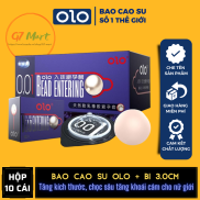 Bao cao su OLO 0.01 Bead Enterring + bi lớn 3cm tăng chiều dài