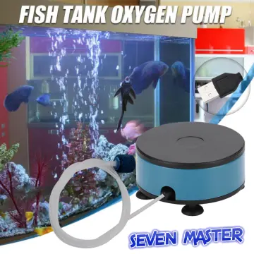USB Mini Aquarium Oxygen Pump Air Stone Mute Air Pump Aerator for Fish Tank