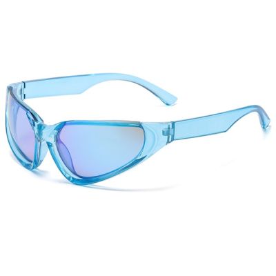 แว่นตากันแดด Y2k สำหรับผู้ชาย2022แว่นตากันแดดรูปแมวตาครึ่งกรอบใหม่สำหรับกีฬาขี่จักรยานแว่นตากันฝุ่นกลางแจ้ง