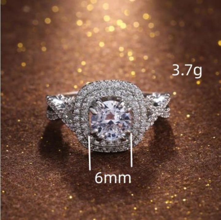 สีทองแดงฟื้นฟูวิธีโบราณแหวนแหวนเพชรแพลทตินัมสำหรับผู้หญิงกลายเป็นที่แหวนแต่งงาน