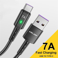 7A สายเคเบิล USB Type C สำหรับ Samsun S22 S20 Mi 12โทรศัพท์มือถือสาย USB C สำหรับชาร์จเร็ว USB สาย C Type C