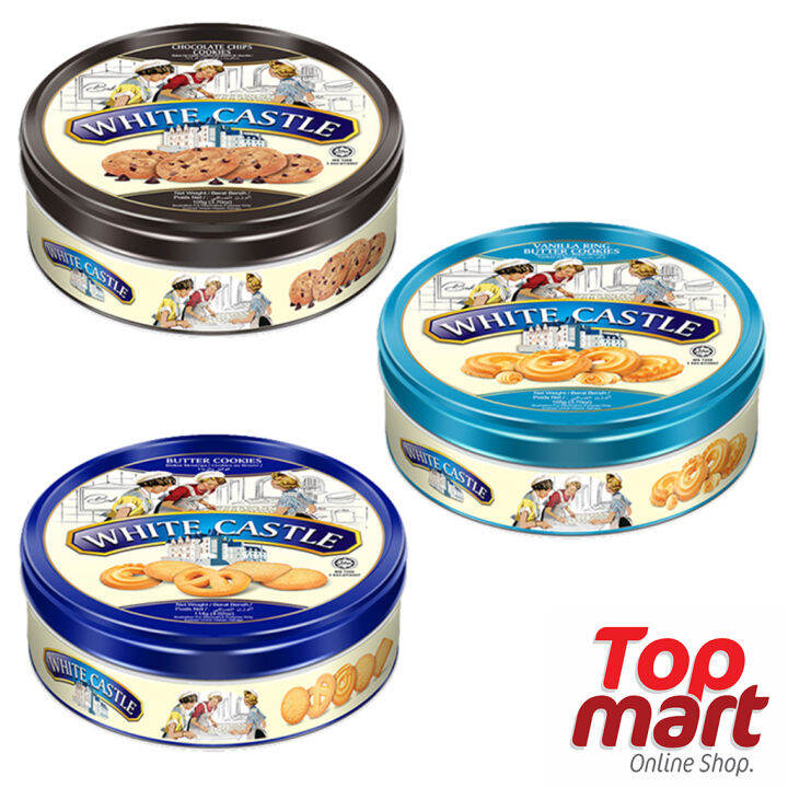 White Castle Butter Cookies 114g, Vanilla Ring & Chocolate Chips 105g