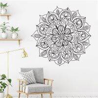 (สติ๊กเกอร์และรูปลอกผนัง) Mandala Dinding Studio มันดาลาโยคะ Stiker Dinking Bohemian Kamar Tidur จิตรกรรมฝาผนัง Namaste Pola Mandala Dinding Seni Dekora