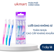 Dạo Cạo Lông Mày KAI Can Nhật Bản Lưỡi Đơn, Thân Nhựa Cao Cấp Kháng Khuẩn