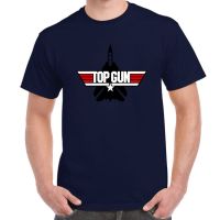 Top Gun Retro Logo Tom Cruise Val Kilmer Navy T-Shirt 【Size S-4XL-5XL-6XL】