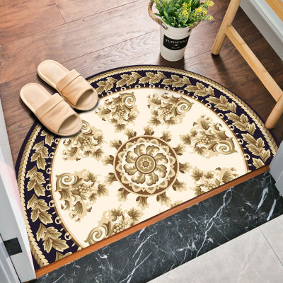 Home Decoration Indoor Half-round Entrance Doormat Carpet American Nordic Folk Style Door Mats Felpudo De La Puerta De Entrada