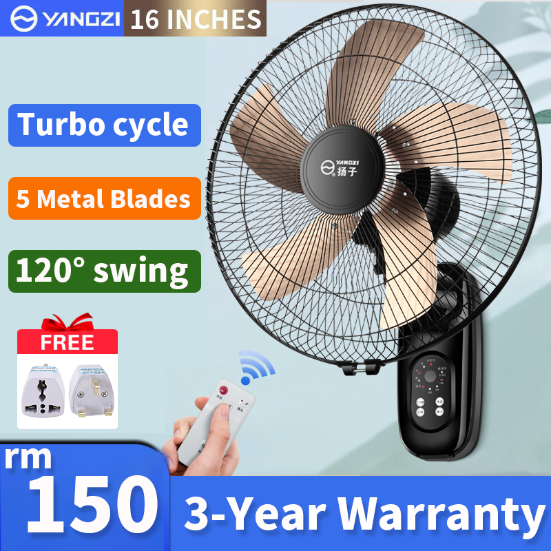 Mlxy Wall fan,Quiet operation,Industrial Wall Mounted Fan with remote control,4 hour timer energy saving 