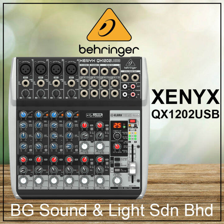 [SHIP OUT EVERYDAY]Behringer XENYX QX1202USB 12Channel USB Mixer with
