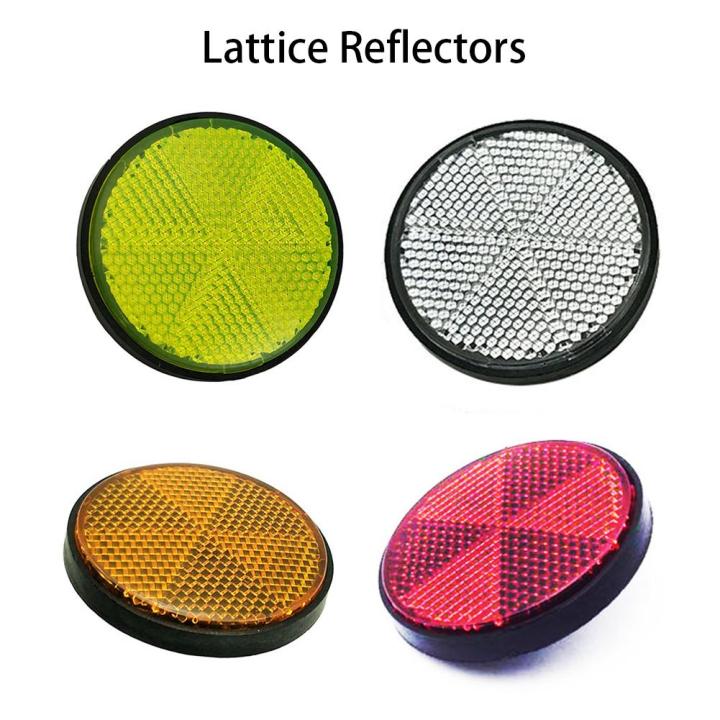 JaneDream Lattice Reflectors Plastic Round Reflectors Motorcycle ATV