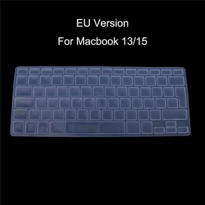 ฝาครอบป้องกันรุ่น EU ที่เคลือบผิวซิลิโคนแป้นพิมพ์ภาษารัสเซีย8สีสำหรับ Apple Macbook Air Pro 13 15