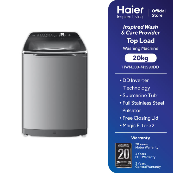 haier washing machine 20kg