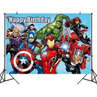 125x80cm Superhero Spiderman Hulk iron Man Theme Photography Backgrounds Professional Indoor Birthday Theme Party Decoration