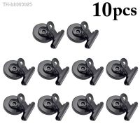 ✢♝❇ 10Pcs Strong Neodymium Magnet Magnetic Clips Black Heavy Duty Fridge Magnet Clips Home Photo Displays Whiteboard Magnetic Clip