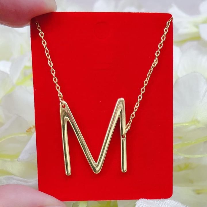 10k Gold Letter M Necklace | Lazada PH