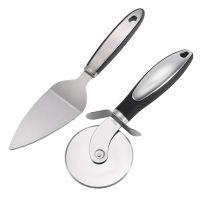 2Pcs/set Stainless Steel Pizza Cutters Pastry Roller Cutter Pizza Knife Cookie Cake Roller Wheel Scissor Kitchen Accessories