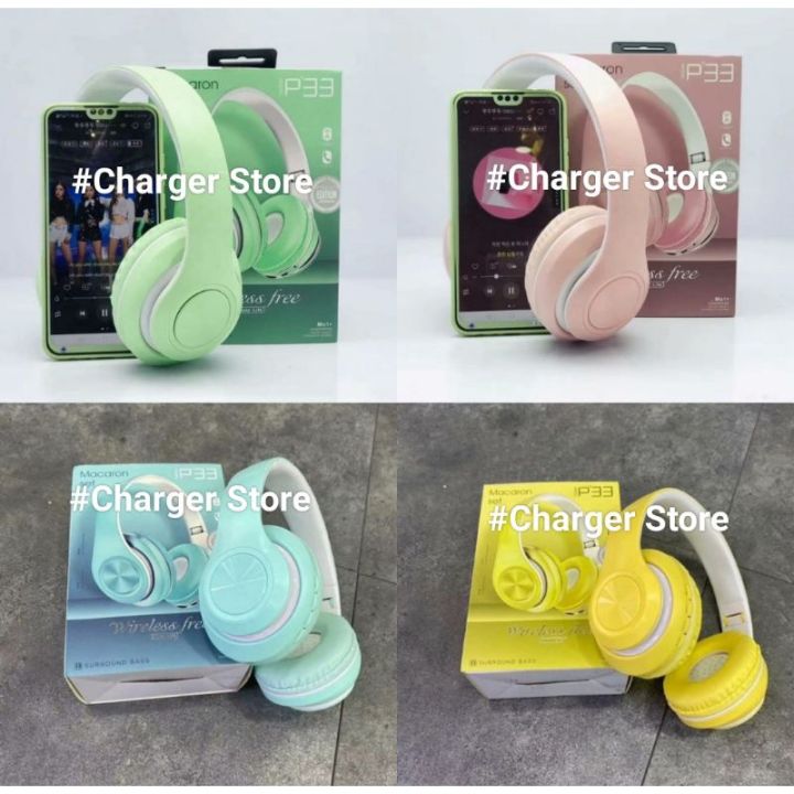 Headphone cheap macaron p33