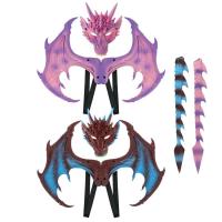 Dragon Wings Kids 3PCS Dragon Tail Adjustable Comfortable Party Favors Enchanting Dragon Costume for Cosplay Pretend Play Theme Party beautifully