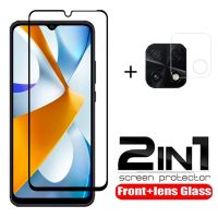 2in1 Glass For Xiaomi Poco C40 Tempered Glass on Mi Poco C40 Screen Protector Camera Lens Film For Xiaomi Poco C 40 C40 Glass