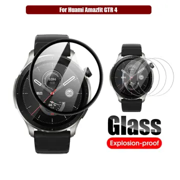 Amazfit Gtr4 Pro Mini Screen Protector Cover: Full Coverage, Hard  PC+Tempered Glass