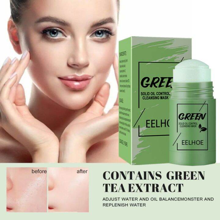 Green Tea Mask stick Remove Blackheads Acne Cleansing Green Tea