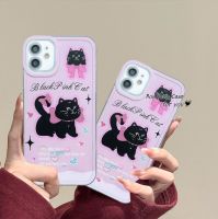 เคส RouJiang สำหรับ iPhone 14 13 12 11 Pro Max X XR Xs Max 8 7 6 6S Plus SE 2020ชุดการ์ตูนน่ารักแบบคลาสสิกพร้อมเคสมือถือโค้ง