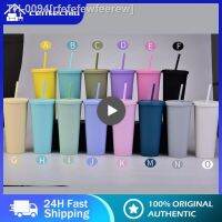 ۩▫ rfefefewfeerew Copo de palha plástico camada dupla com tampa caneca água fosco BPA Free garrafa Leakproof suco café leite 24oz 5 Pcs 8 10Pcs