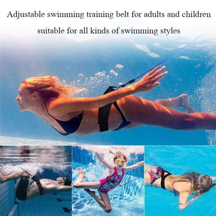 ชุดเชือกยางยืดออกกำลังกายให้มีความทนทานต่อเข็มขัดออกกำลังกายสำหรับนักว่ายน้ำออกกำลังกายอุปกรณ์ฟิตเนส
