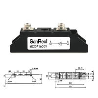 โซลาร์เซลล์พลังงานแสงอาทิตย์ป้องกันการกลับไดโอดMD25A1600V MD55A 110Aป้องกันการไหลย้อนไดโอดฟรีล้อ