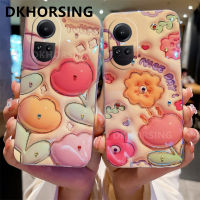 DKHORSING เคส3D ใหม่สำหรับ OPPO Reno 10 / Reno 10 Pro / Reno 10 Pro + เคสโทรศัพท์ภาพดอกไม้พลอยเทียมบลูเรย์สุดหรู Oppo Reno 10 5G เคสหลังซิลิโคนนิ่ม2023 OPPO Reno 10Pro บวก5G