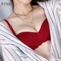 FINETOO 1/2 B เสื้อชั้นในแฟชั่นบราเซ็กซี่ชุดชั้นในสตรีดันชุดชั้นใน Bralette ไม่มีรอยต่อสายฟรี Brassiere ชุดชั้นในหญิงชุดชั้นใน