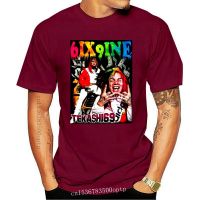 เสื้อยืดโอเวอร์ไซส์เสื้อยืดลําลอง แขนสั้น พิมพ์ลาย Rare Tekashi69 6ix9ine GUMMO American Rapper S S-2 สําหรับผู้ชาย 654  M9Z5