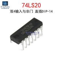 Into 74 ls20 DIP - 14 pairs of 4 input nand gate logic chip IC SN74LS20N