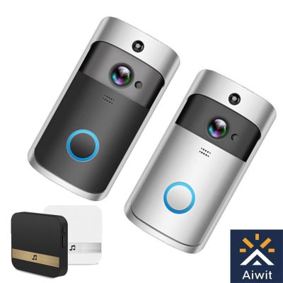 【LZ】 Video Doorbell Camera HD WiFi Doorbell Wireless Operated Motion Detector Audio   Speaker Night Vision for iOS Android