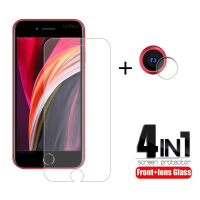 4-in-1 For iphone SE 2022 Glass For iPhone SE 2022 Tempered Glass Screen Protector For iphone 7 8 Plus 14 Pro Max SE 2022 Glass