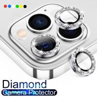 Camera Protector for IPhone 12 13 14 Pro Max Mini Shiny Diamond Lens Protective Film for IPhone 14 Plus 12 13 Pro Camera Glass  Screen Protectors