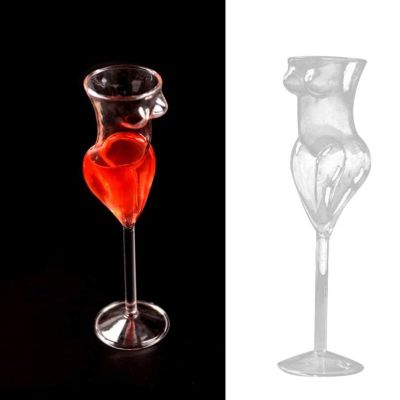 Creative Women Body Design Shot Glass Cocktail Wine Glass For Parties Night Bar KTV Night Show Funny Red Wine Glass Cup