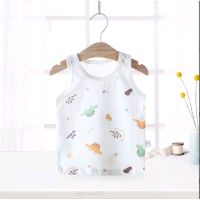 Kids Vest Cotton Boys and Girls Sleeveless Thin Cartoon Bottoming vest73-120cm for Summer