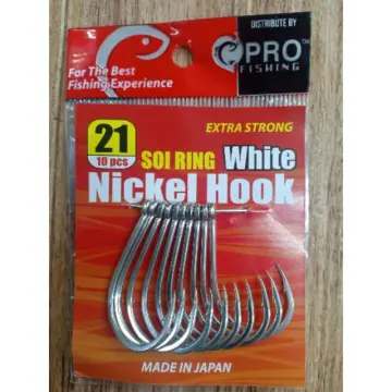 PRO Z SOI WITH RING SILVER TIN BOX FISHING HOOK