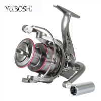 YUBOSHI ยี่ห้อ YO1000-6000ปั่นรีล5.2:1 5-12กิโลกรัมสูงสุดลากโลหะ S Pool โลหะลูกบิดปั่นรอกตกปลาตกปลาล้อ