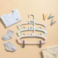 Scalable Childrens Hanger Baby Storage Rack Retractable Strap Pant Clip Small Hanger Support Balcony Drying Accessories Suit